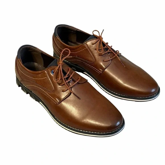 Gatsby Oxford Lisse All-Day Comfort Dress Shoe Brown Size 11 #2000 - Picture 5 of 10